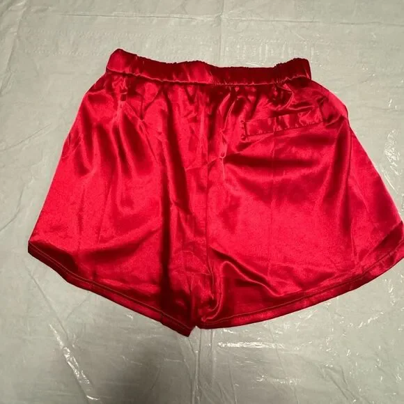 NWOT Pajama Short Set Color Red Size Small - Picture 9 of 12